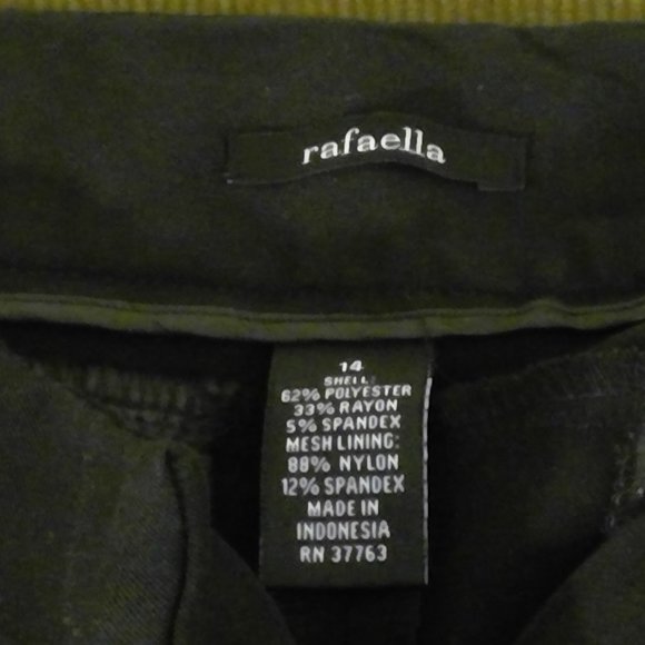Rafaella black dress pants size 14 - Picture 2 of 3